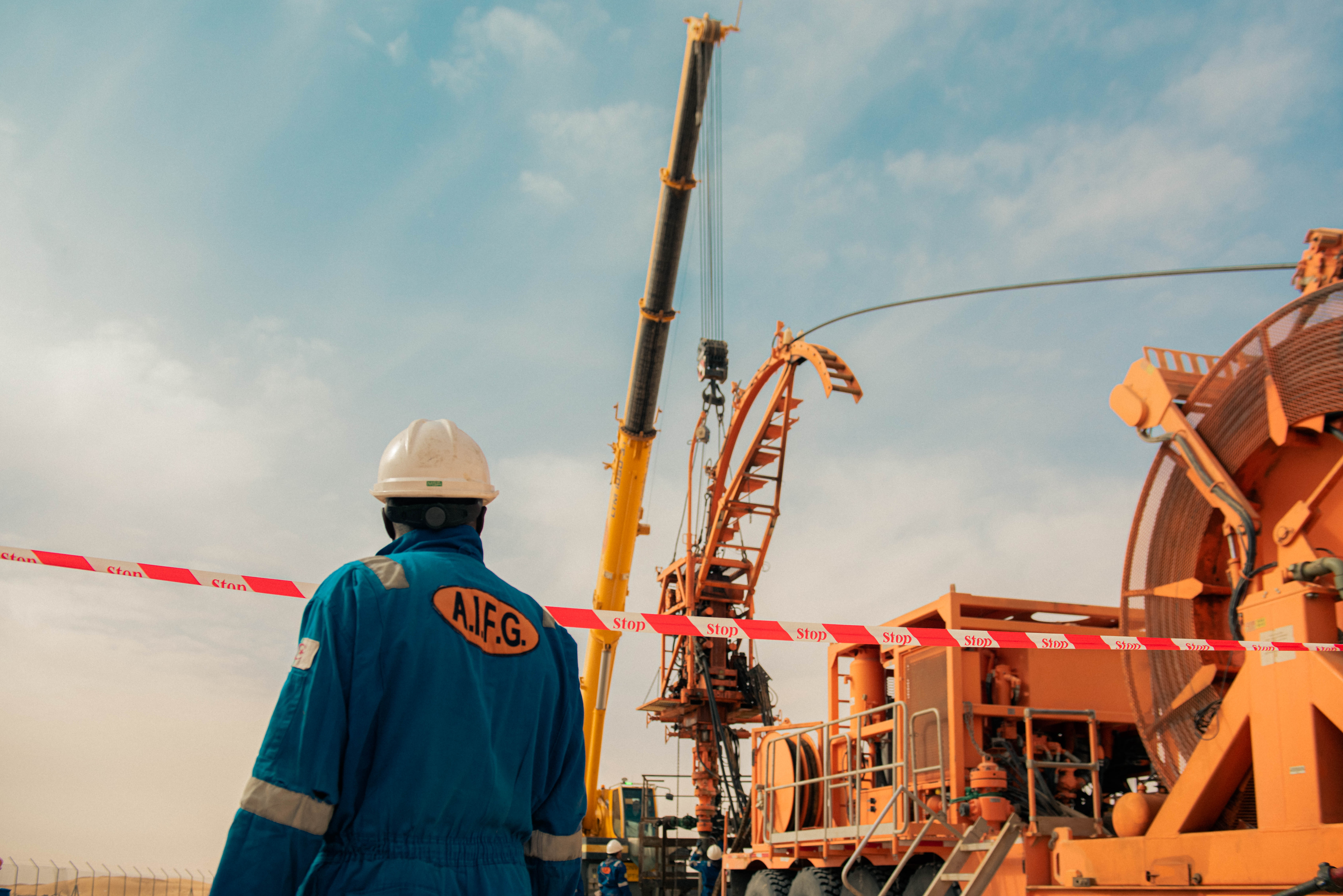 Crew at well site